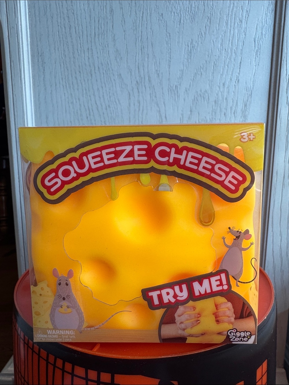 Sunny Days Viral Rare Squeeze Cheese Stress Sensor Squishy Toy - Yellow